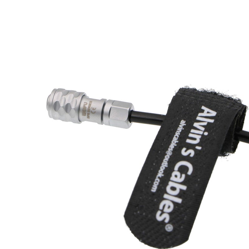 Alvin's Cables Power Cable for BMPCC4K BMPCC 4K Blackmagic Pocket Cinema Camera 4K WEIPU 2 Pin Female to DC Right Angle Coiled Cable - Image 3